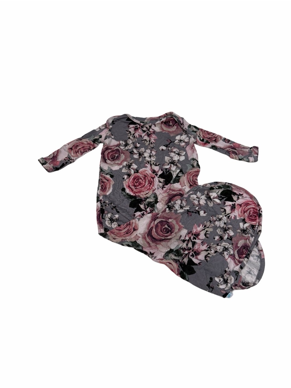 Posh peanut knotted  Baby gown Flowers Size  0-3 Month
